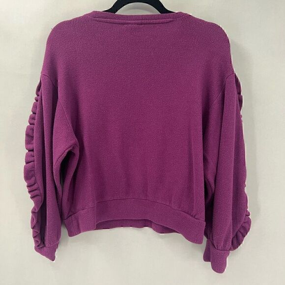 A New Day Cotton Blend Purple Knit Sweater Womens Small Feminine - Picture 3 of 8
